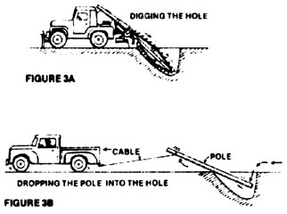 Dave Comstock invented a new way of moving posts with little manual labor.
